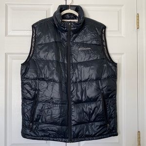 Columbia Men’s Black Down Omniheat Vest L/XL